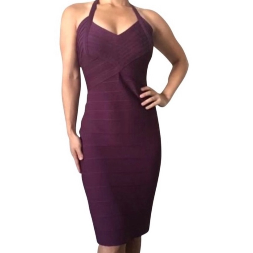 Herve Leger Mini Bandage Hatter Dress Size Small